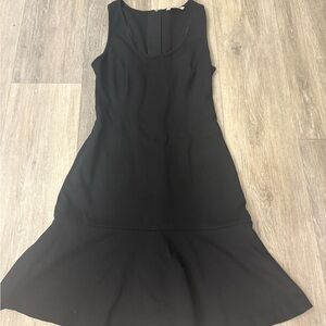 Banana Republic Black Sheath Midi Dress